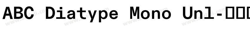 ABC Diatype Mono Unl字体转换